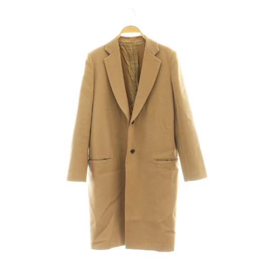 【中古】ドゥーズィエムクラス DEUXIEME CLASSE ソフトチェスターコート テーラードコート キャメル レディース