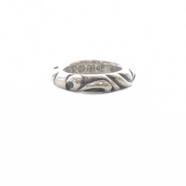 【中古】クロムハーツ CHROME HEARTS SCRL BAND 925 ピンキーリング 指輪 1.5号 シルバー /SR メンズ