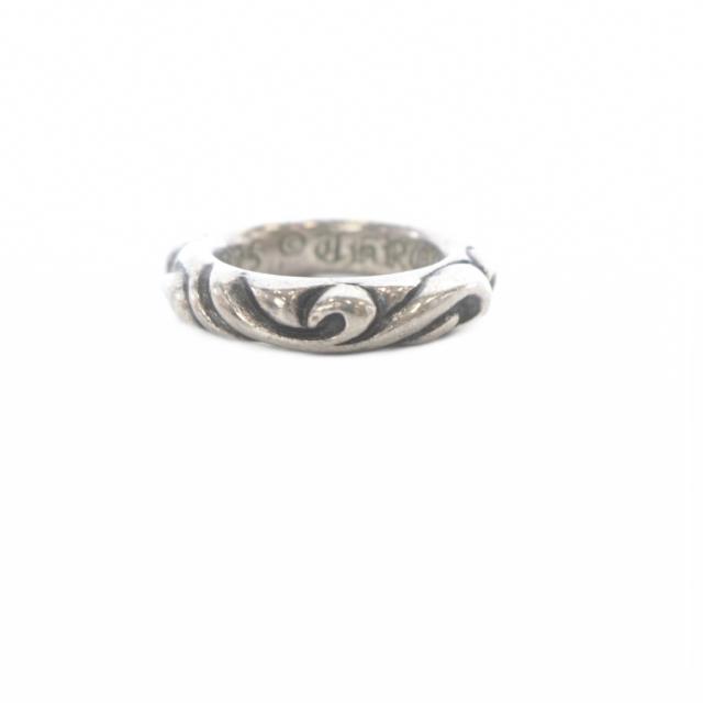 【中古】クロムハーツ CHROME HEARTS SCRL BAND 925 ピンキーリング 指輪 1.5号 シルバー /SR メンズ_1