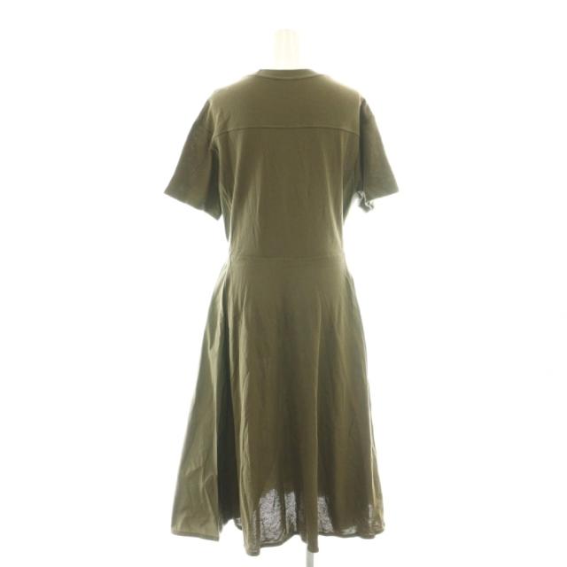 【中古】モンクレール MONCLER ABITO DRESS ワンピース 半袖 ロング コットン XS カーキ /NR ■OS レディース_1