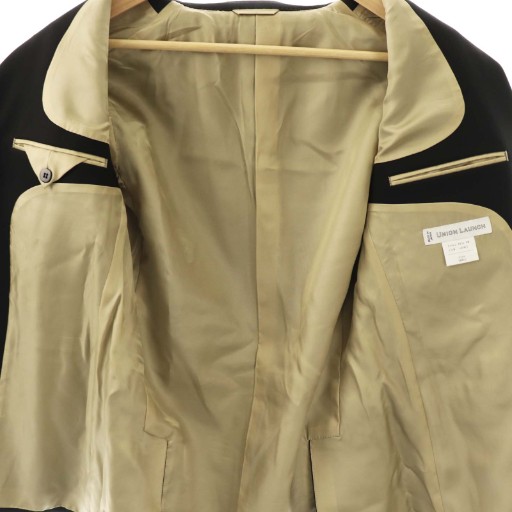【中古】ユニオンランチ UNION LAUNCH ダブル テーラードジャケット アウター ウール S 黒 /NR ■OS ■SH レディース_2