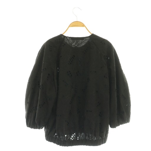 【中古】セオリーリュクス 25SS Ciel Embroidery Kaylee Blouson ブルゾン ジャケット 刺繍 38 ブラック