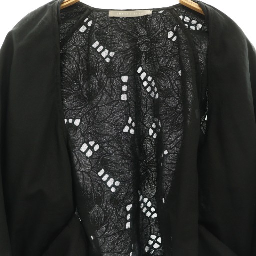 【中古】セオリーリュクス 25SS Ciel Embroidery Kaylee Blouson ブルゾン ジャケット 刺繍 38 ブラック