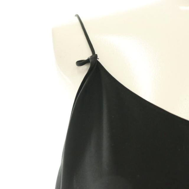 【中古】セオリーリュクス theory luxe 25SS Blaine Rione Dress ワンピース プリーツ シアー 38 ブラック /CX ■OS