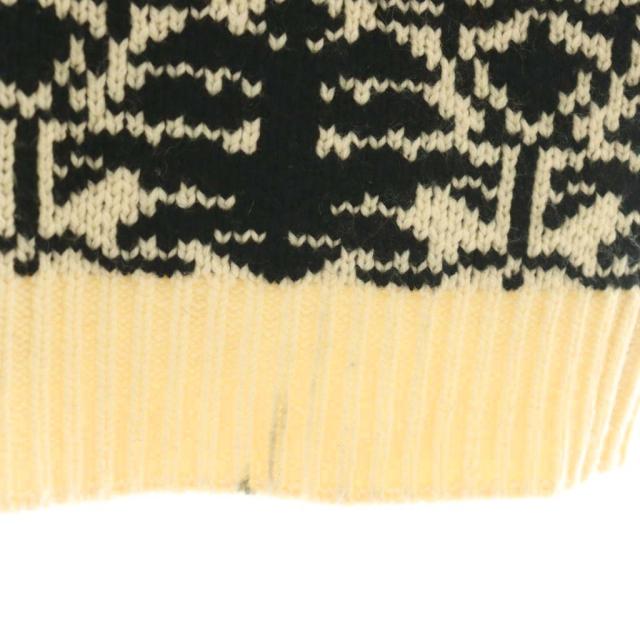 【中古】アメリ AMERI 24AW VINTAGE LIKE JACQUARD OVER VEST ベスト 前開き ウール混 F エクリュ 黒_5