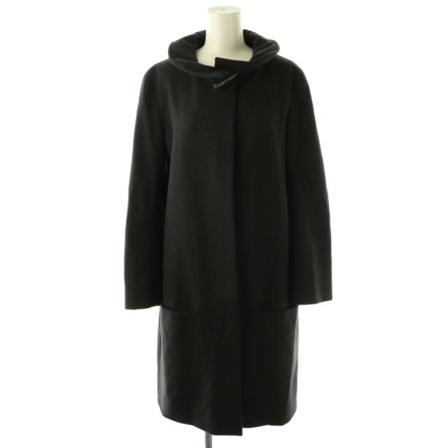 【中古】ジルサンダー JIL SANDER カシミヤ混 コート アウター ウール 34 黒 /NR ■OS レディース