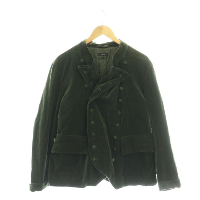 【中古】エンジニアードガーメンツ Engineered Garments ベロアダブルジャケット S カーキ /DF ■OS ■SH メンズ