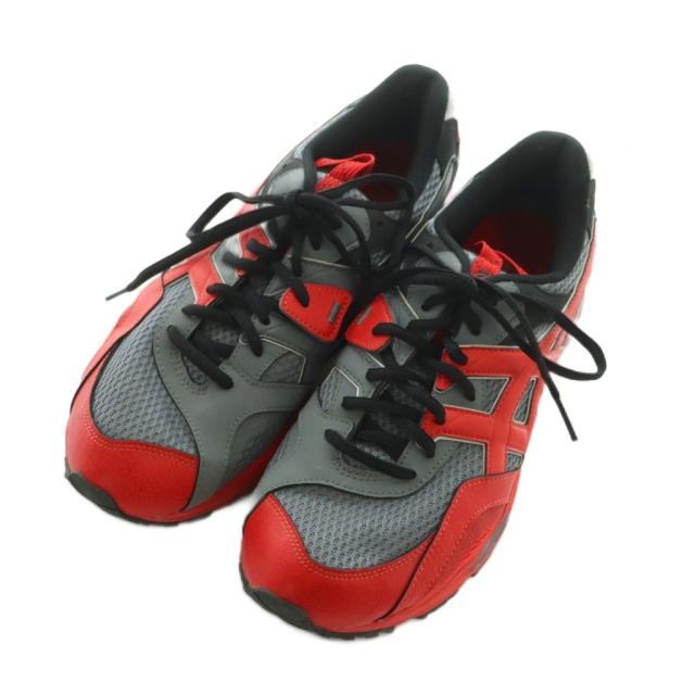 【中古】アシックス × キコ HS2-S Gel-MC Plusスニーカー シューズ US9.5 27.5cm 赤 グレー 1201A194 ■SH メンズ_1