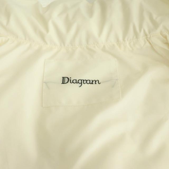 【中古】ダイアグラム グレースコンチネンタル 24AW スタンドカラー ダウンジャケット ジップアップ 36 オフホワイト_6