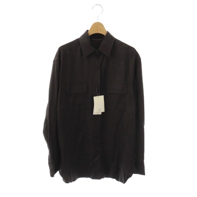 中古】未使用品 ドゥーズィエムクラス 24AW safari シャツ 長袖 ダーク