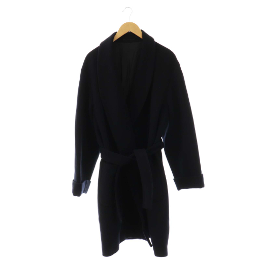 【中古】グラフペーパー Wool cashmere Mongolian Coat コート アウター ロング カシミヤ混 1 ネイビー /DO ■OS