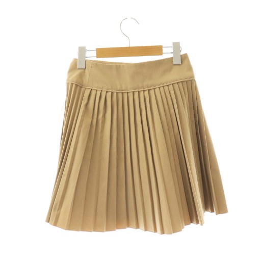 【中古】ビビィ Bibiy BELLA MINI SKIRT ラップスカート プリーツスカート F ベージュ /ES ■OS ■SH レディース_1