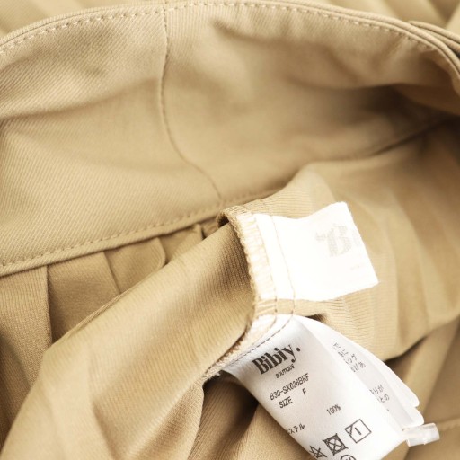 【中古】ビビィ Bibiy BELLA MINI SKIRT ラップスカート プリーツスカート F ベージュ /ES ■OS ■SH レディース_4