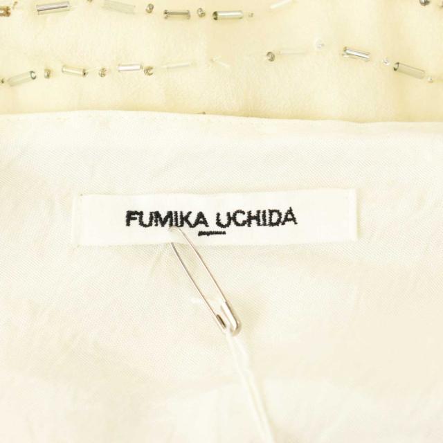 【中古】フミカ ウチダ FUMIKA_UCHIDA HAND BEADED EMBROIDERY SLIP DRESS ドレス ワンピース ミニ ONE アイボリー_4