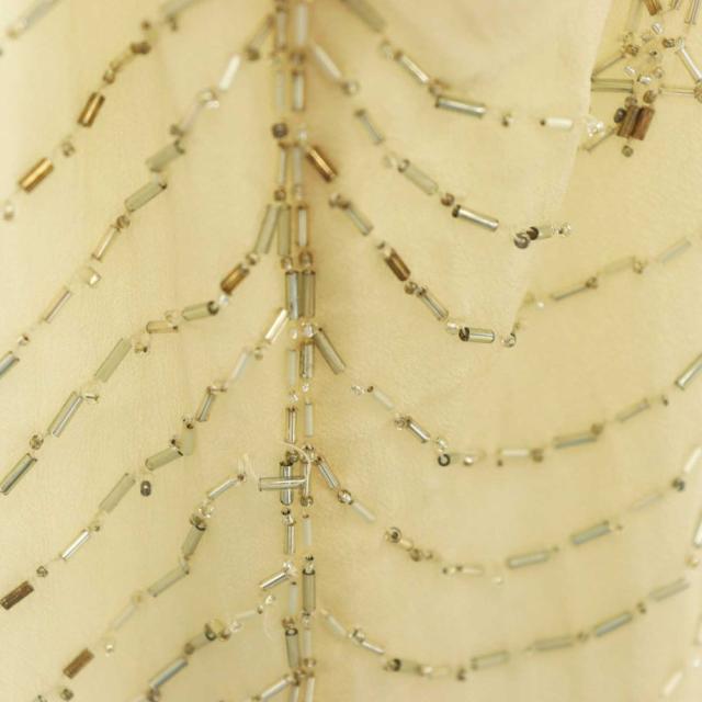 【中古】フミカ ウチダ FUMIKA_UCHIDA HAND BEADED EMBROIDERY SLIP DRESS ドレス ワンピース ミニ ONE アイボリー_6