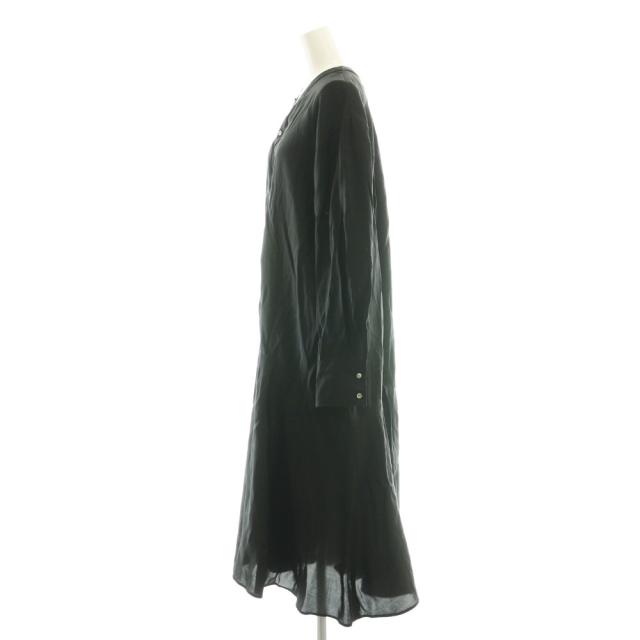 【中古】ビアズリー BEARDSLEY ガリャルダガランテ 24SS カラーレスシャツワンピース ロング F 黒いこと レディース