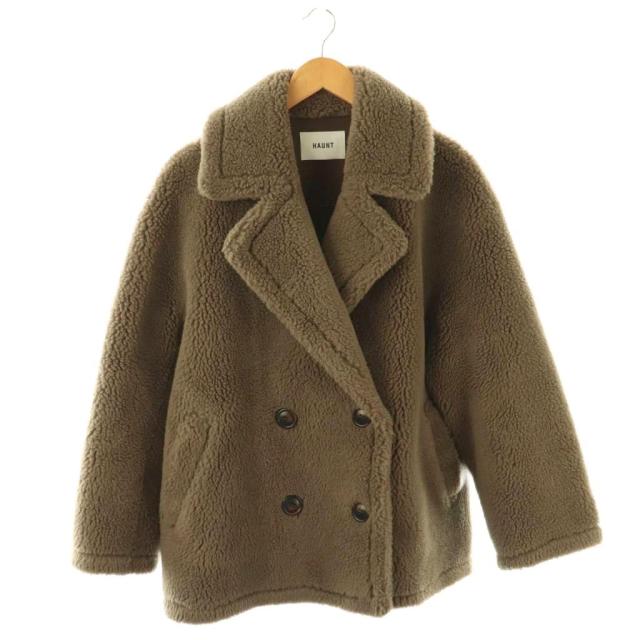 【中古】ハウント HAUNT BOA COAT コート アウター チェスター ウール混 36 ベージュ /NR ■OS レディース