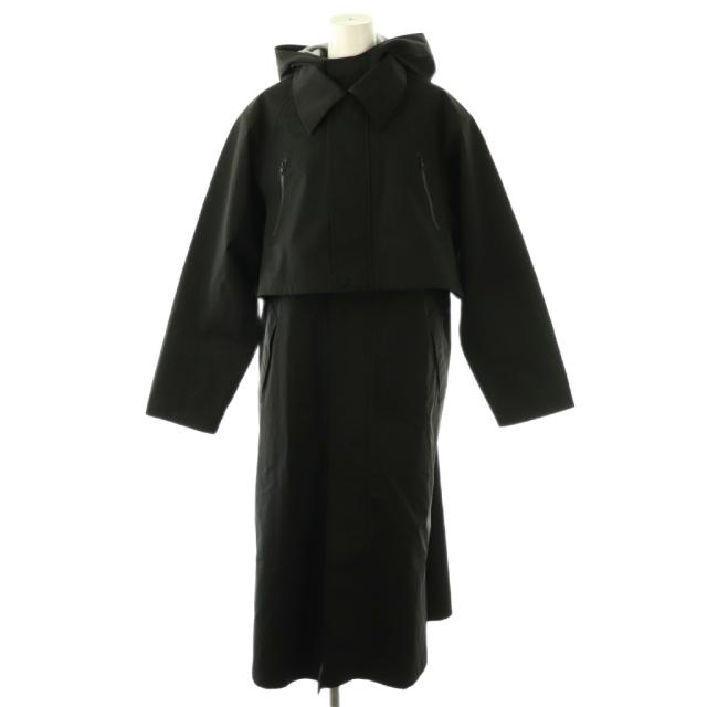 【中古】アメリ AMERI 23SS MANY WAY MODULAR TEC COAT コート レイヤード スプリングコート S 黒