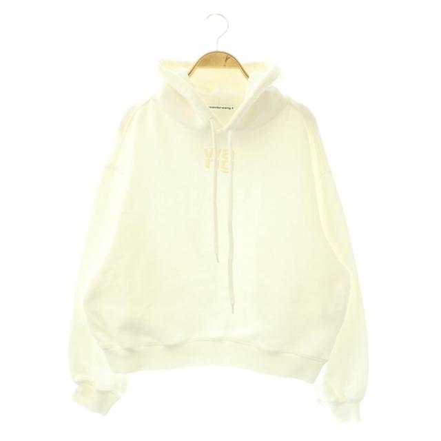 【中古】アレキサンダーワン 4CC3242101 ESSENTIAL TERRY HOODIE パーカー プルオーバー 長袖 S ホワイト