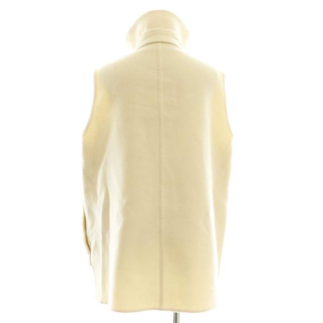 【中古】エルメス HERMES カシミヤ シェアードミンク ベスト 前開き 36 アイボリー /NR ■OS レディース_1