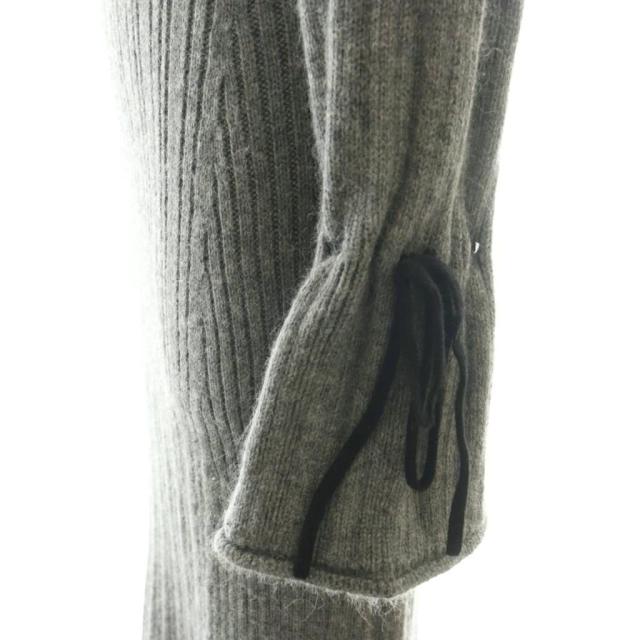 【中古】ハーリップトゥ Herlipto 24AW Back Lace-Up Knit Dress ワンピース Vネック S グレー /CX ■OS レディース