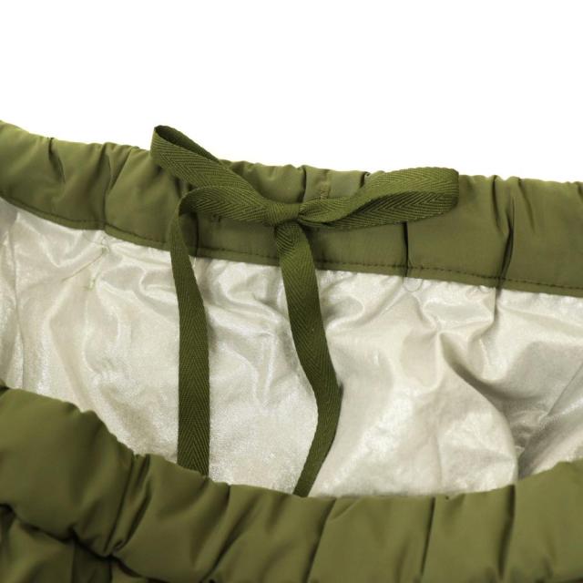 【中古】未使用品 ガーゼ Gauze 25AW ライトコズミックスカート フレア ボリューム F カーキ /CX ■OS ■SH_2