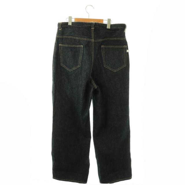 【中古】ファセッタズム インサイドボアワイドデニムパンツ ジーンズ ジッパーフライ 1 ネイビー OMT-PT-U02 /DO_1