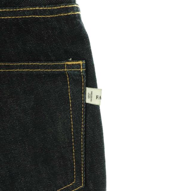 【中古】ファセッタズム インサイドボアワイドデニムパンツ ジーンズ ジッパーフライ 1 ネイビー OMT-PT-U02 /DO_4