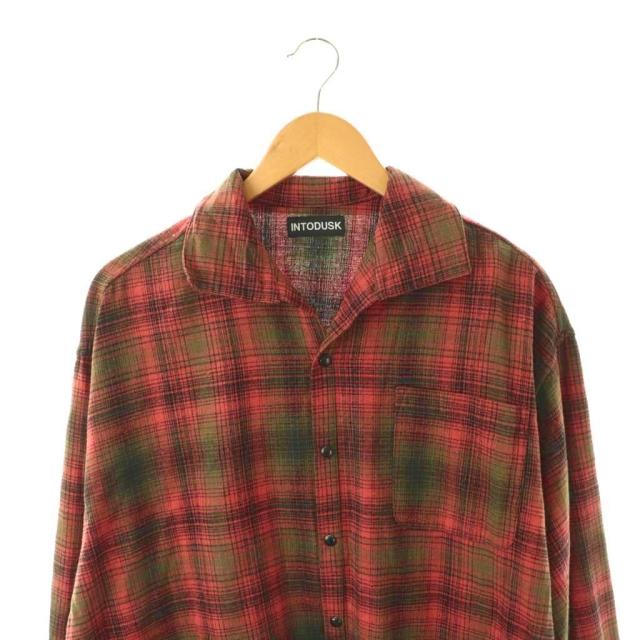 【中古】イントゥダスク DISCIPLE PLAID SHIRT シャツ 長袖 前開き コットン M ピンク グリーン ブラック DACI141-1_2
