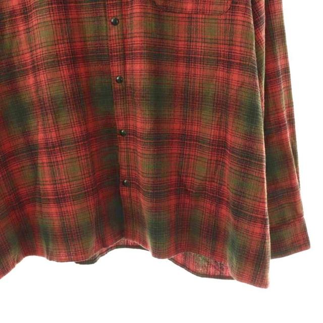 【中古】イントゥダスク DISCIPLE PLAID SHIRT シャツ 長袖 前開き コットン M ピンク グリーン ブラック DACI141-1_3