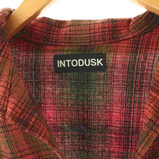 【中古】イントゥダスク DISCIPLE PLAID SHIRT シャツ 長袖 前開き コットン M ピンク グリーン ブラック DACI141-1_4