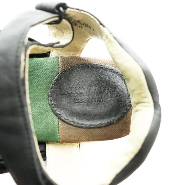 【中古】イッセイミヤケ ISSEY MIYAKE 下駄サンダル 23cm マルチカラー 黒 ブラック 茶 ブラウン /SS ■OS ■SH_6