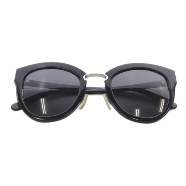 【中古】サルヴァトーレフェラガモ Salvatore Ferragamo サングラス 48□24 145 黒 ブラック SF830S /SR レディース