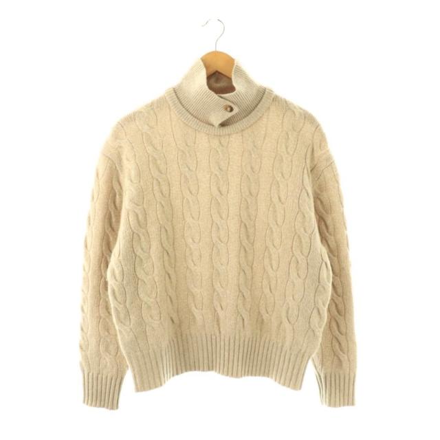 【中古】ポロ バイ ラルフローレン 25AW ニット セーター 長袖 カシミヤ混 M ベージュ /DO ■OS ■SH レディース