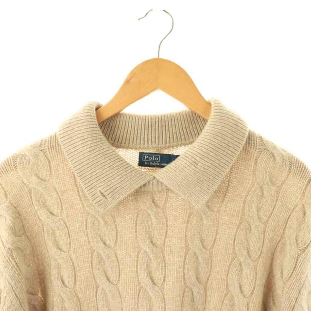 【中古】ポロ バイ ラルフローレン 25AW ニット セーター 長袖 カシミヤ混 M ベージュ /DO ■OS ■SH レディース_4