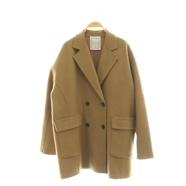 【中古】ビアズリー BEARDSLEY ガリャルダガランテ 25AW リバーPコート ピーコート アウター F キャメル レディース