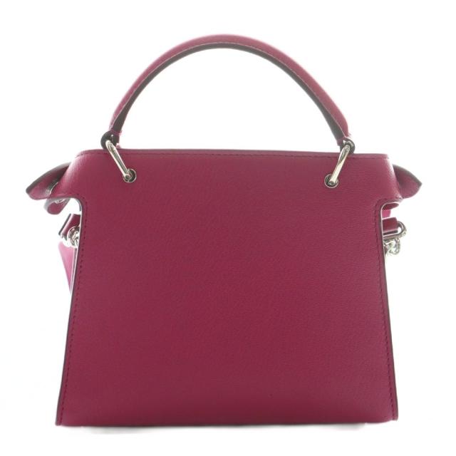 【中古】ミチノパリ michino PARIS LUTECE NANO ルテス ナノ バッグ ハンド ショルダー 2WAY レザー 紫 パープル_2