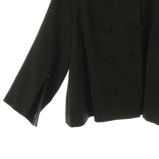 【中古】グレースクラス GRACE Class ケープスリーブジャケット アウター ノーカラー 36 黒 /NR ■OS ■SH レディース