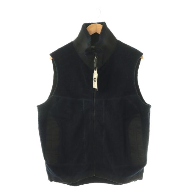 中古】オーベルジュ AUBERGE BIBURY ベスト ジップアップ ウール 42