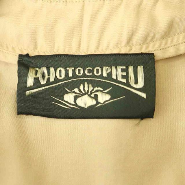 【中古】未使用品 フォトコピュー PHOTOCOPIEU ASTRID デニムワンピース ロング 38 ライトブルー ベージュ