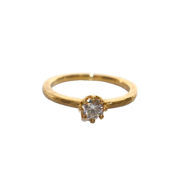 【中古】ユカホウジョウ YUKA HOJOCAPRI リング 指輪 5号 K18 ダイヤ0.212ct YHE120 /AQ ■OS ■SH レディース