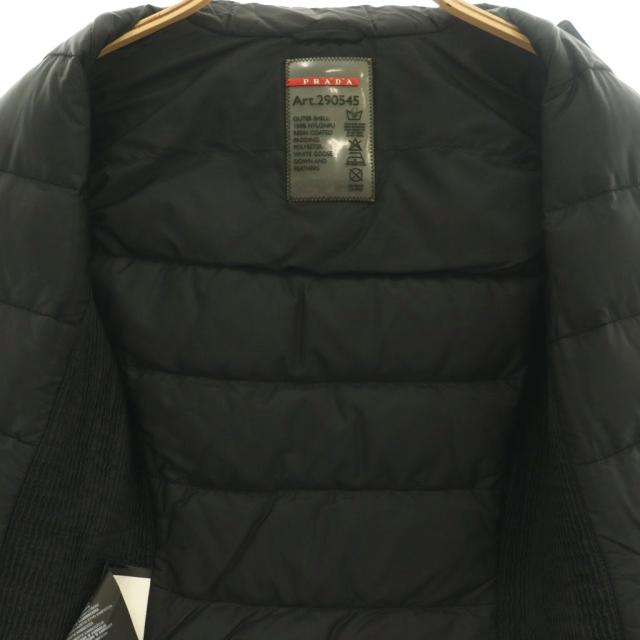 【中古】プラダ PRADA 三角プレート ダウンジャケット ジップアップ 38 ブラック 290545 /DF ■OS レディース_2