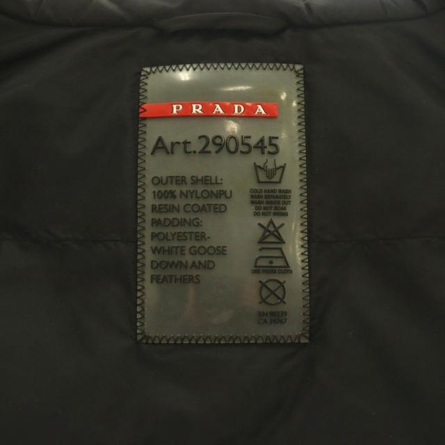 【中古】プラダ PRADA 三角プレート ダウンジャケット ジップアップ 38 ブラック 290545 /DF ■OS レディース_5
