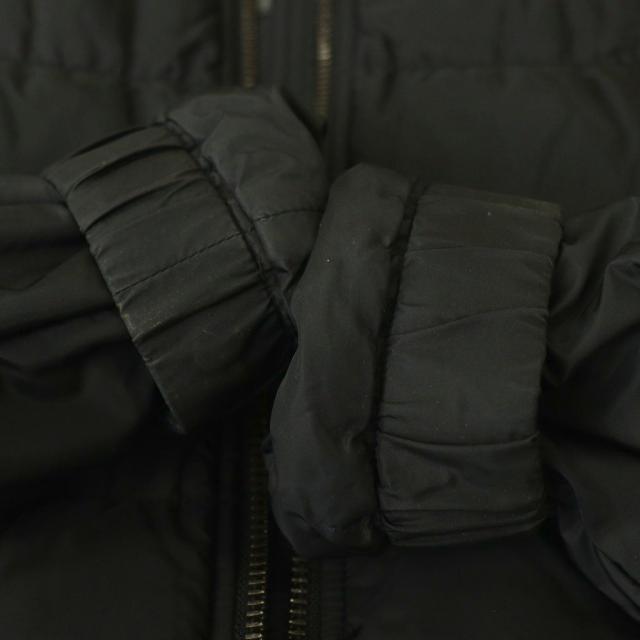 【中古】プラダ PRADA 三角プレート ダウンジャケット ジップアップ 38 ブラック 290545 /DF ■OS レディース_6