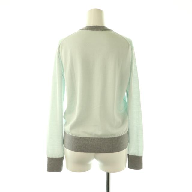【中古】メゾンキツネ BABY FOX PATCH COLOR BLOCK JUMPERP ニット セーター 長袖 薄手 XS MW00808KT1036_1
