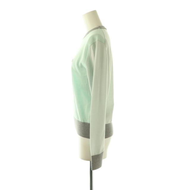 【中古】メゾンキツネ BABY FOX PATCH COLOR BLOCK JUMPERP ニット セーター 長袖 薄手 XS MW00808KT1036_2