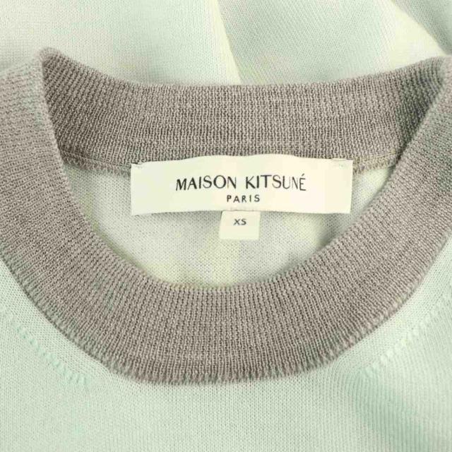 【中古】メゾンキツネ BABY FOX PATCH COLOR BLOCK JUMPERP ニット セーター 長袖 薄手 XS MW00808KT1036_4