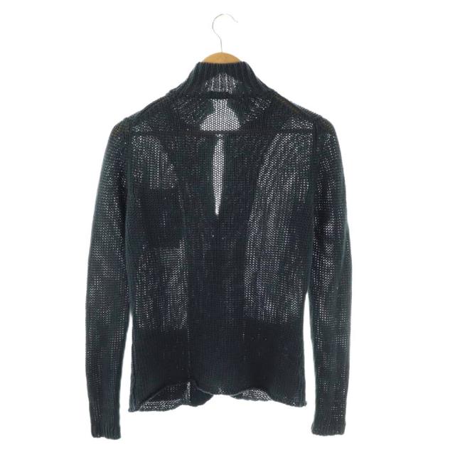 【中古】ザノーネ ZANONE ショールカラーリネンニットカーディガン 長袖 44 ネイビー /DO ■OS メンズ