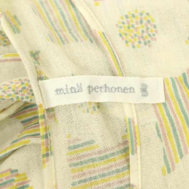 【中古】ミナペルホネン mina perhonen flower dance ワンピース シルク混 38 ベージュ マルチカラー /CX ■OS_4