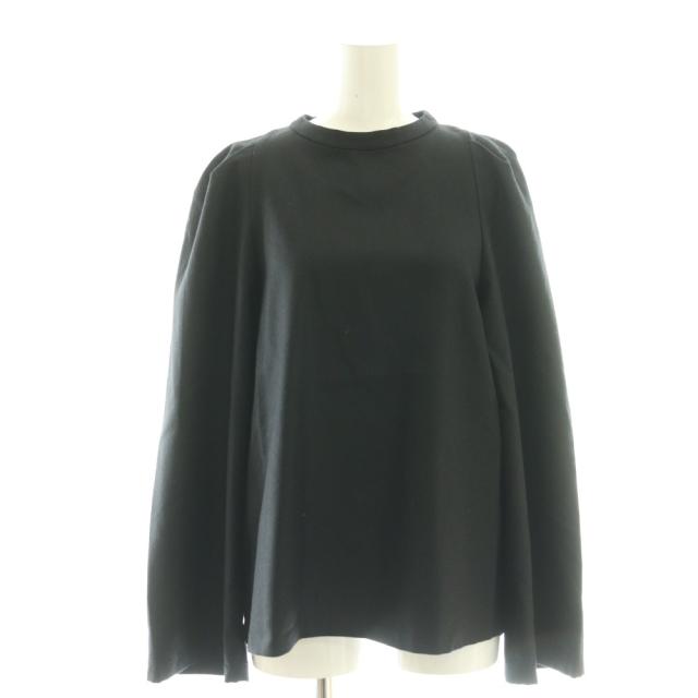 【中古】ドゥーズィエムクラス 24AW Enchant ブラウス プルオーバー バンドカラー ウール ブラック /CX ■OS